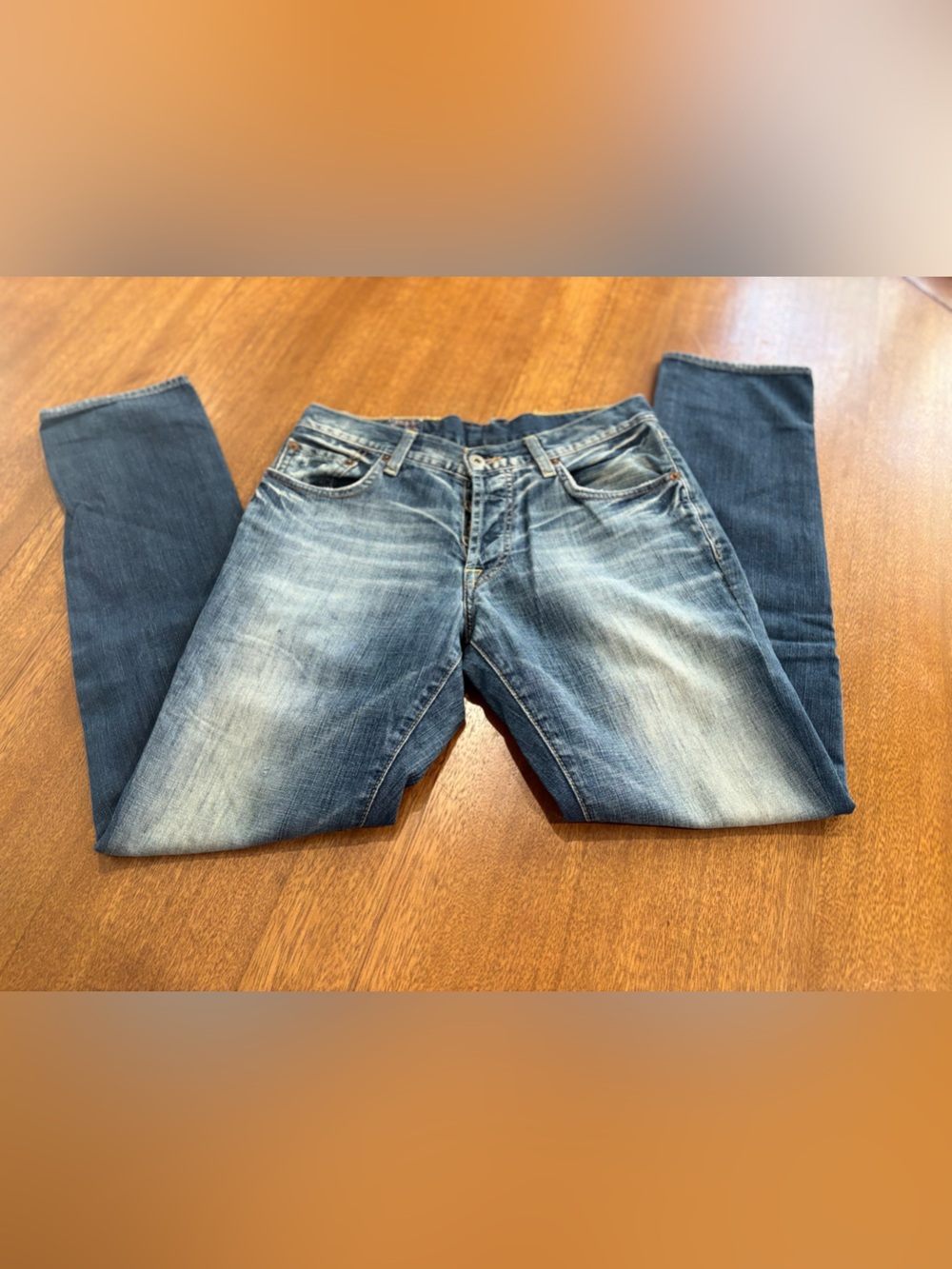 Lucky Brand Men's Straight Jeans in Faded Blue